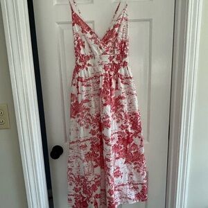 Vineyard Vines Red and White Maxi Dress